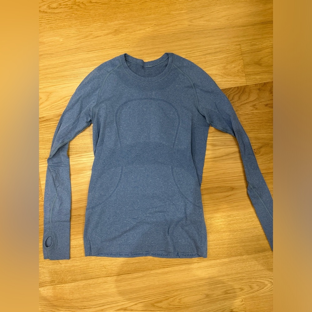 Blue Lululemon long sleeve